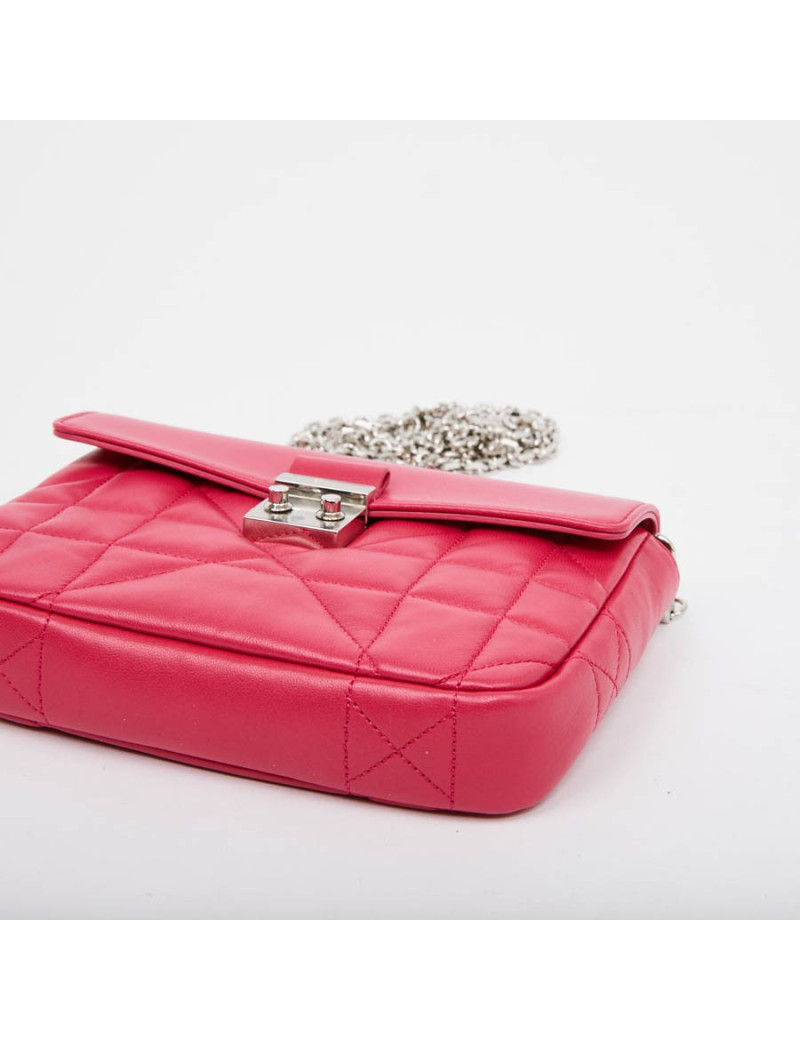 Wallet on chain DIOR Miss Dior cuir matelassé 