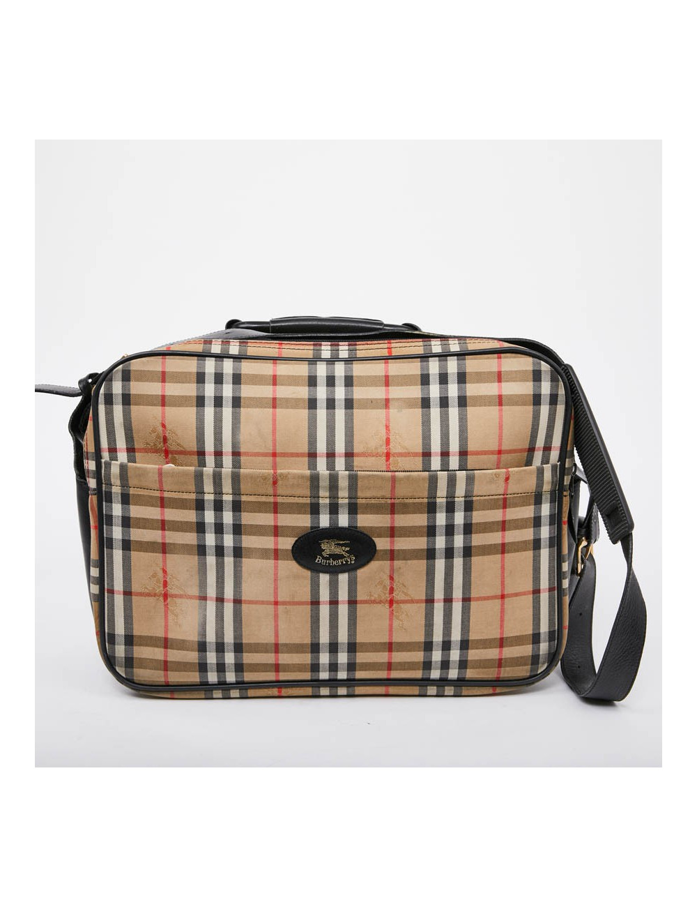 Sac weekend BURBERRY toile monogram beige