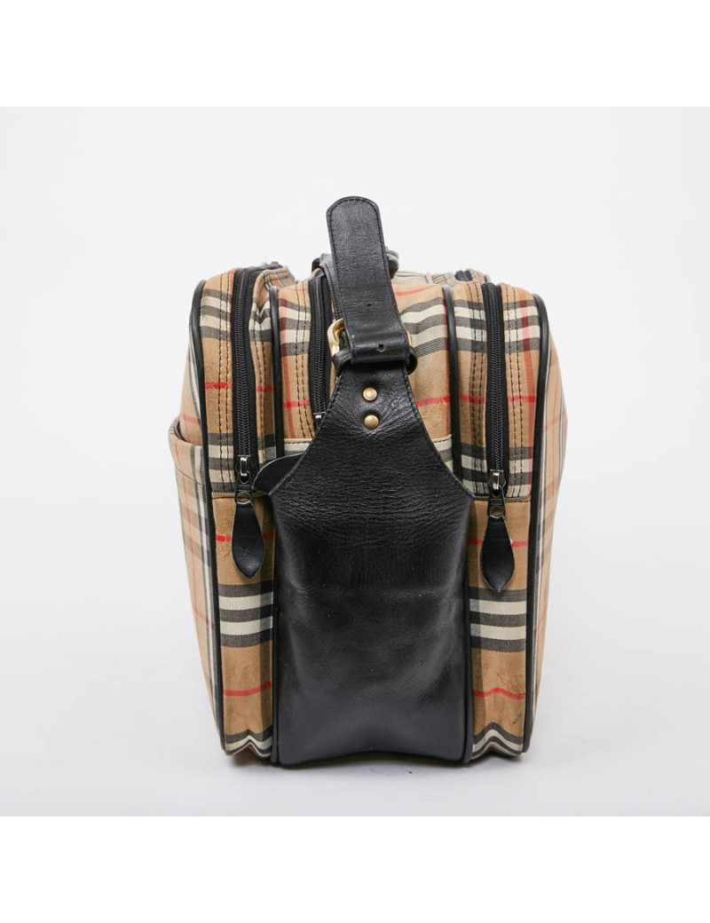 Sac weekend BURBERRY toile monogram beige