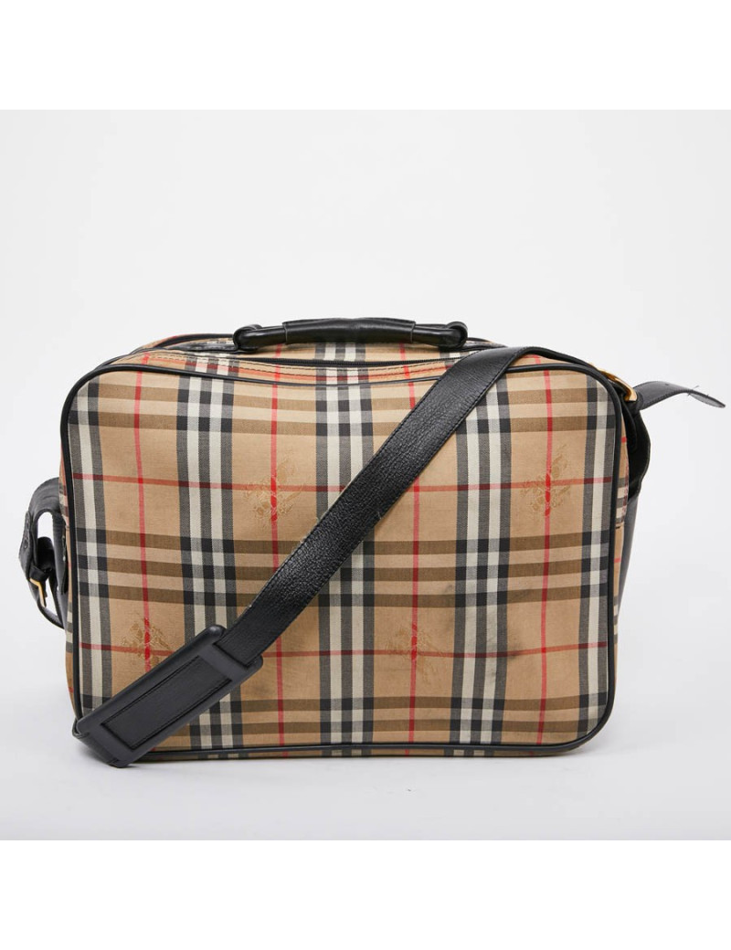 Sac weekend BURBERRY toile monogram beige