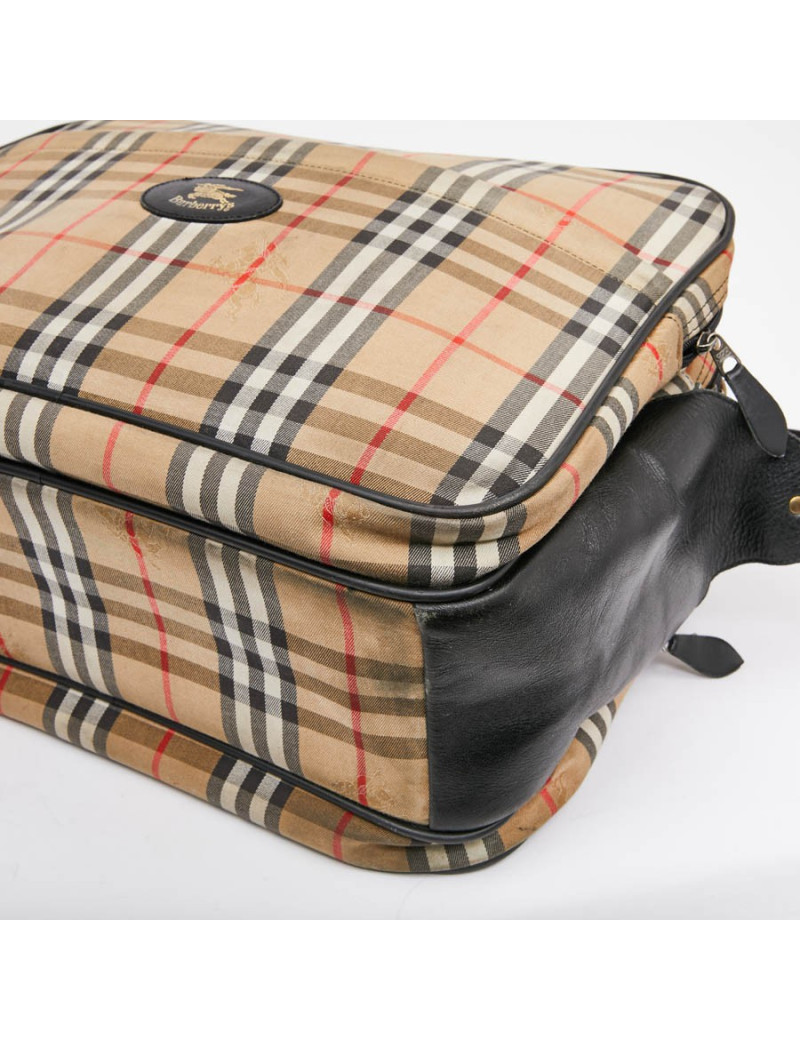 Sac weekend BURBERRY toile monogram beige