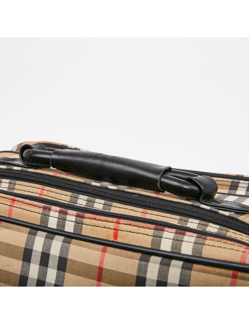 Sac weekend BURBERRY toile monogram beige