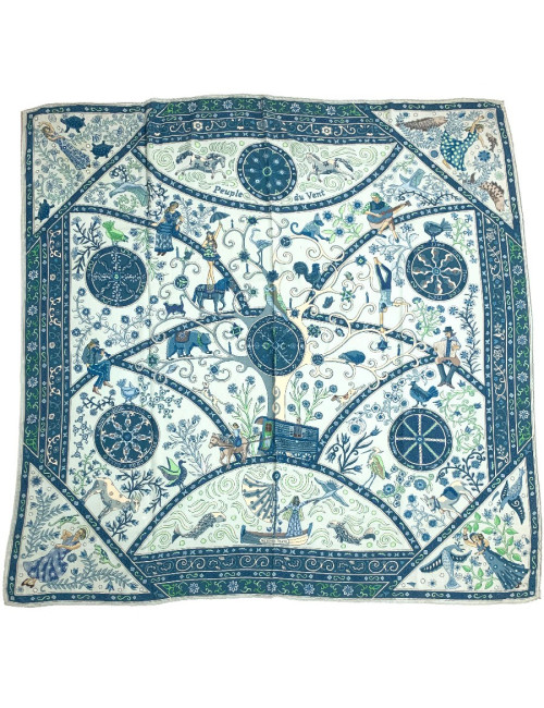 A NETTOYER Carré Hermes " Peuple du vent " 