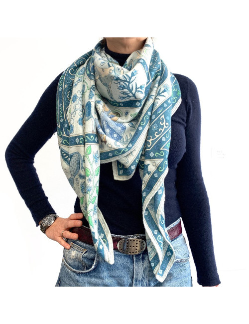 A NETTOYER Carré Hermes " Peuple du vent " 