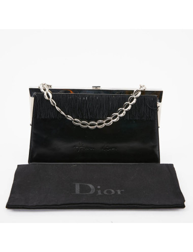 Sac DIOR cuir verni mat noir Collector 2