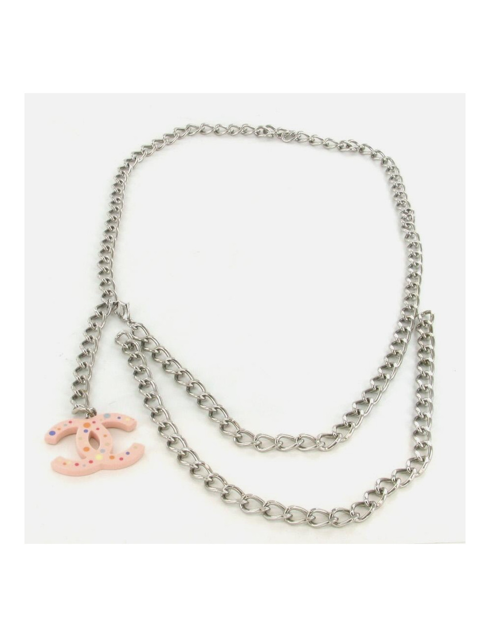 Ceinture CHANEL chaîne argent CC