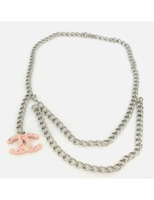 Ceinture CHANEL chaîne argent CC