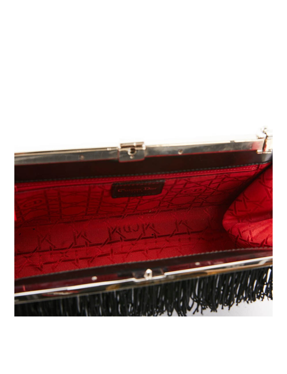 Sac DIOR cuir verni mat noir Collector