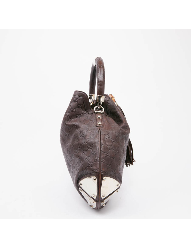 Sac GUCCI Indy cuir monogram marron