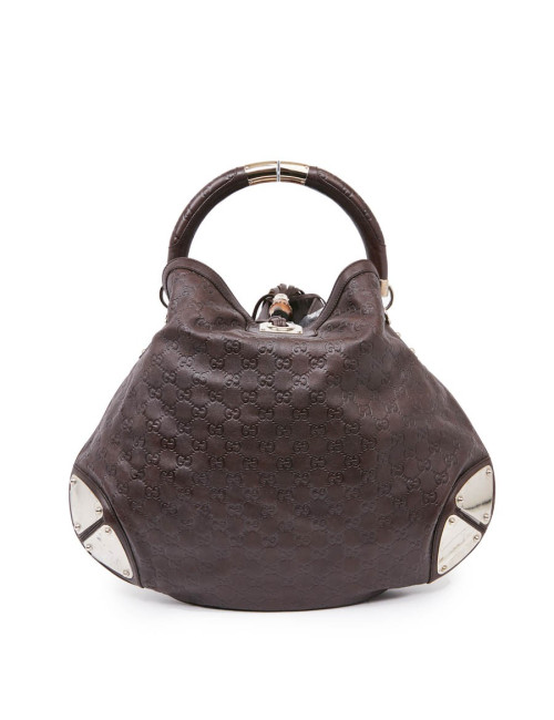 Sac GUCCI Indy cuir monogram marron