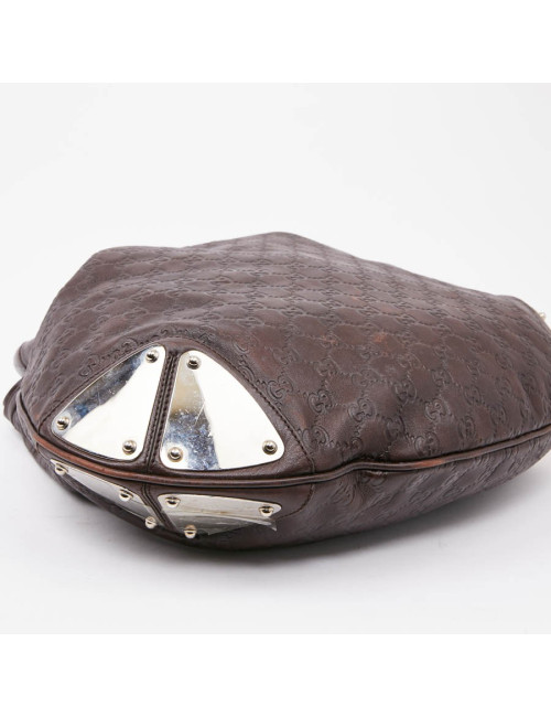 Sac GUCCI Indy cuir monogram marron