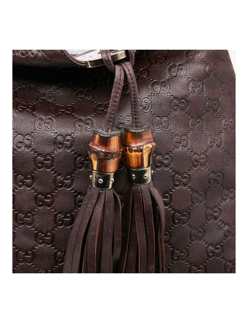 Sac GUCCI Indy cuir monogram marron