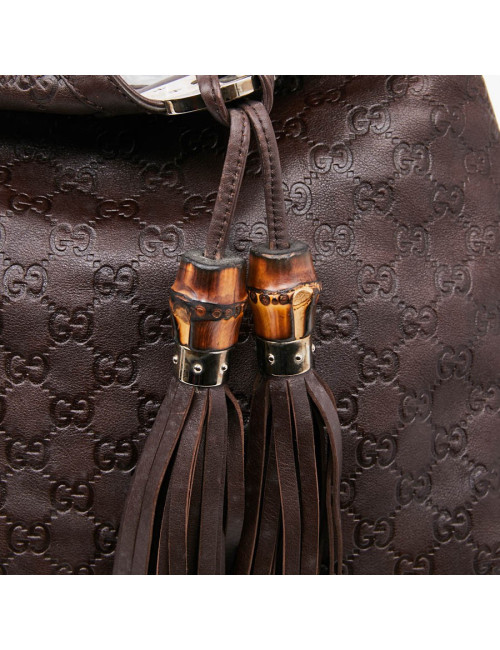 Sac GUCCI Indy cuir monogram marron