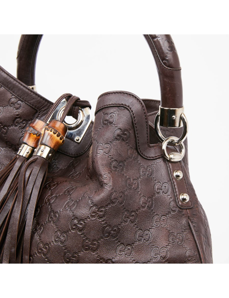 Sac GUCCI Indy cuir monogram marron