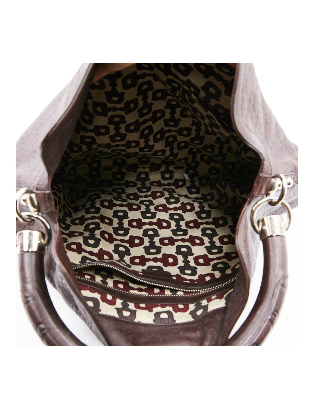 Sac GUCCI Indy cuir monogram marron