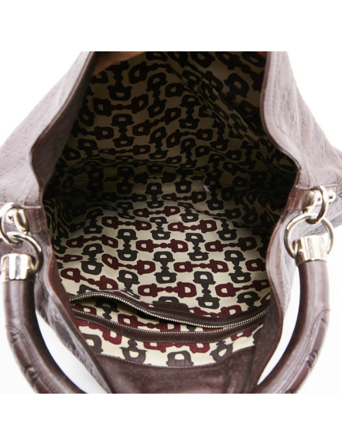 Sac GUCCI Indy cuir monogram marron