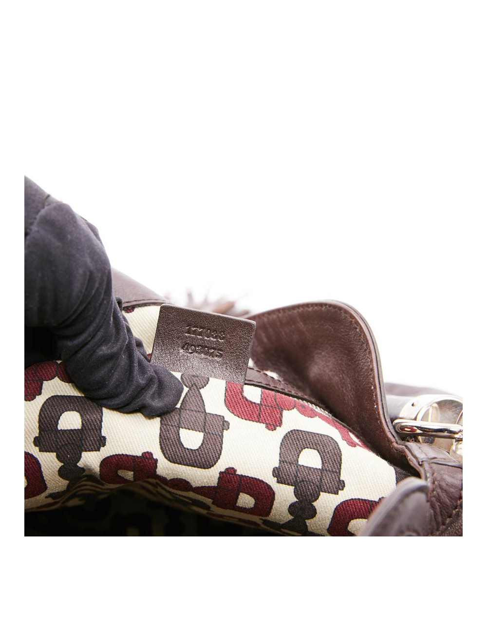 Sac GUCCI Indy cuir monogram marron