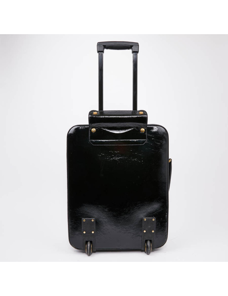 Valise YSL cuir verni noir