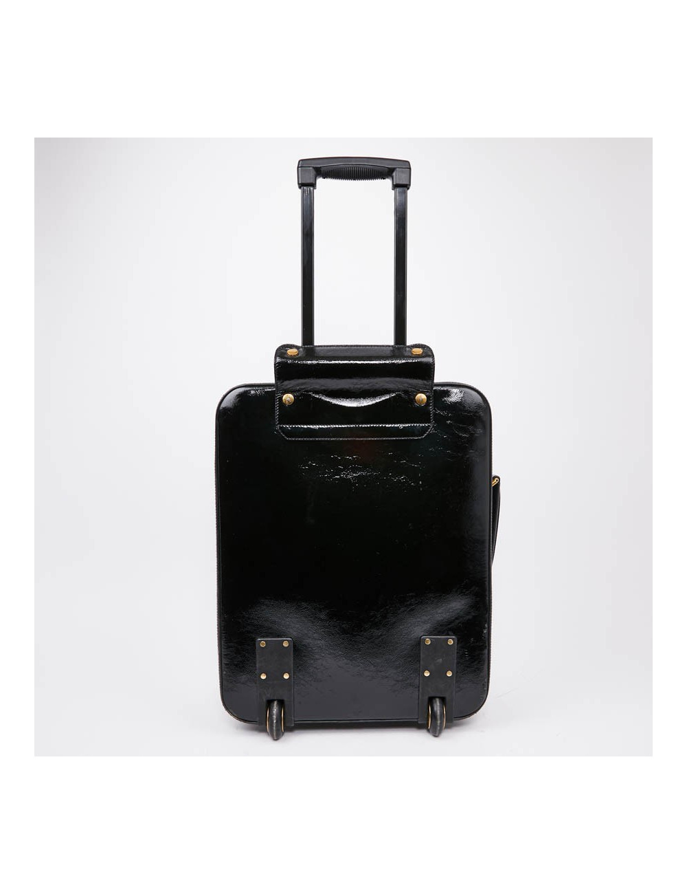 Valise YSL cuir verni noir