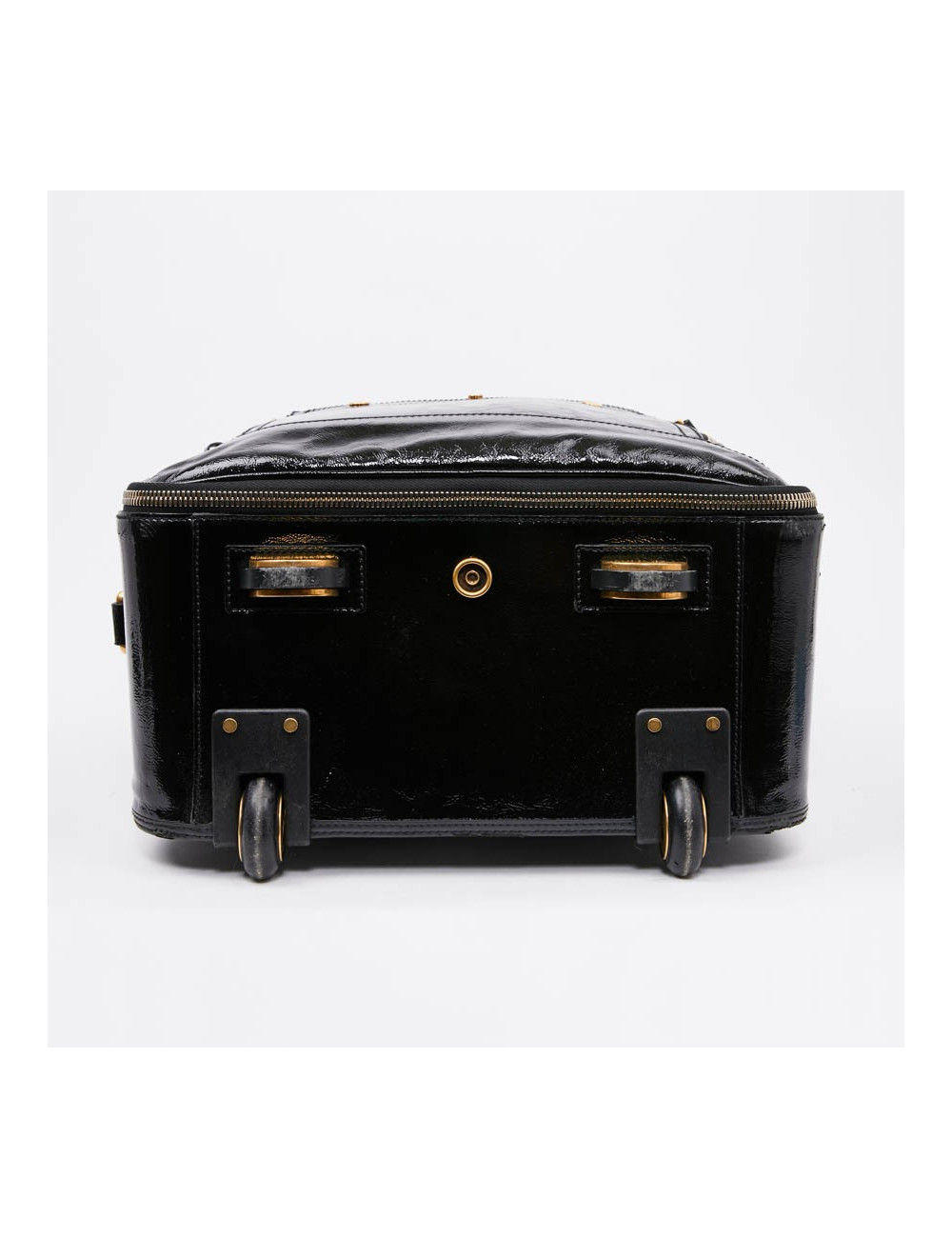 Valise YSL cuir verni noir