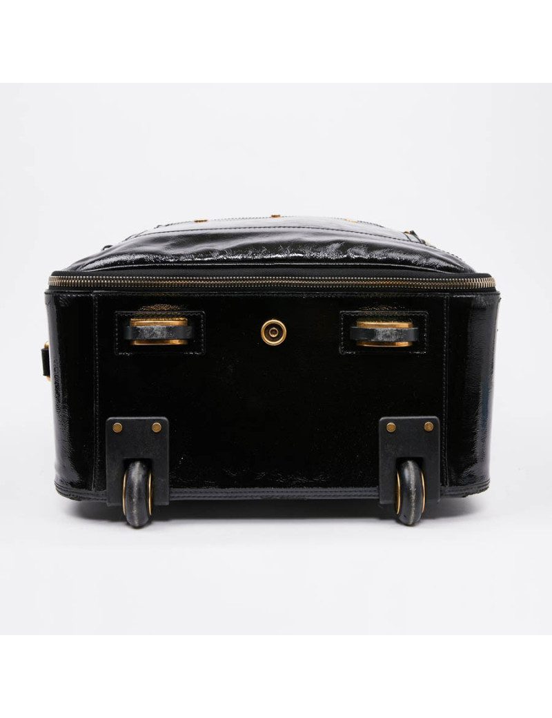 Valise YSL cuir verni noir