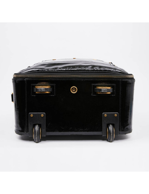 Valise YSL cuir verni noir