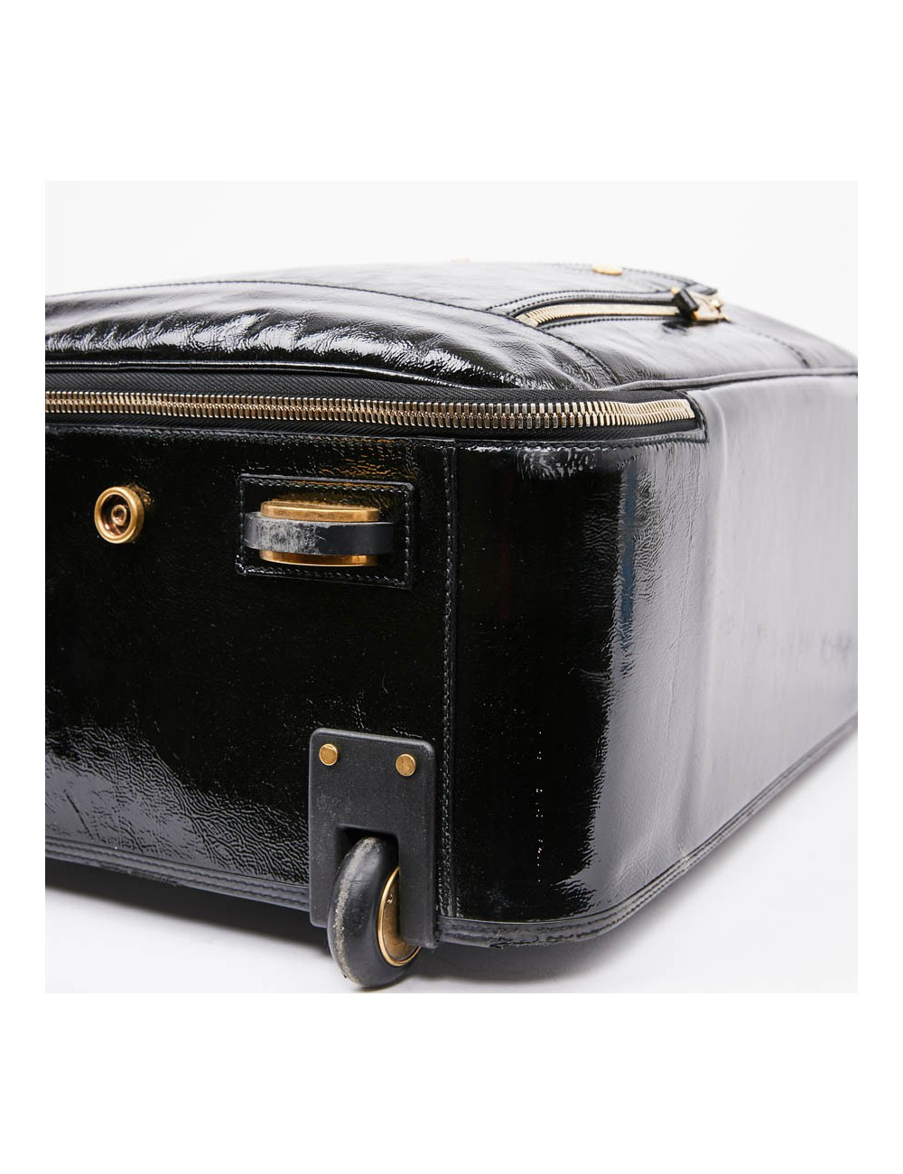 Valise YSL cuir verni noir