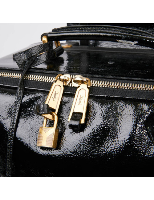 Valise YSL cuir verni noir