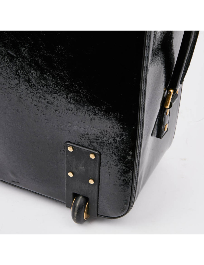 Valise YSL cuir verni noir