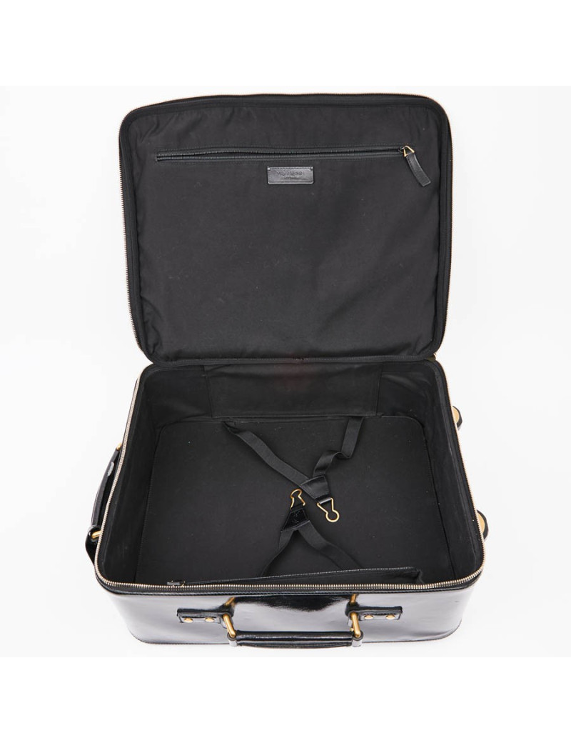 Valise YSL cuir verni noir