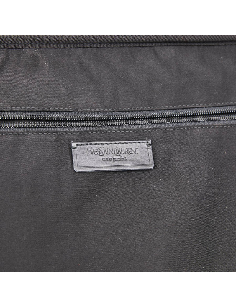 Valise YSL cuir verni noir
