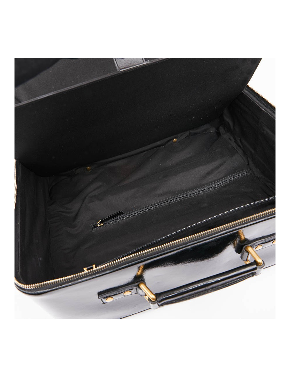 Valise YSL cuir verni noir