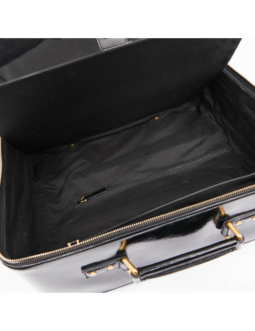 Valise YSL cuir verni noir