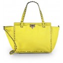 VALENTINO leather bag yellow Rockstud