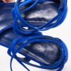Sandales HERMES T37,5 bleu éléctrique