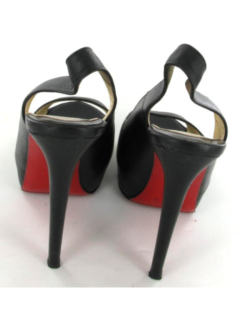 Escarpins CHRISTIAN LOUBOUTIN cuir noir T 39 