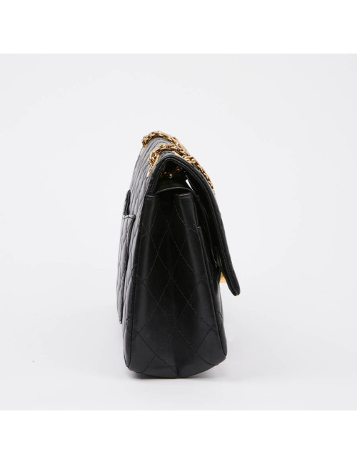 Sac CHANEL 2.55 cuir noir