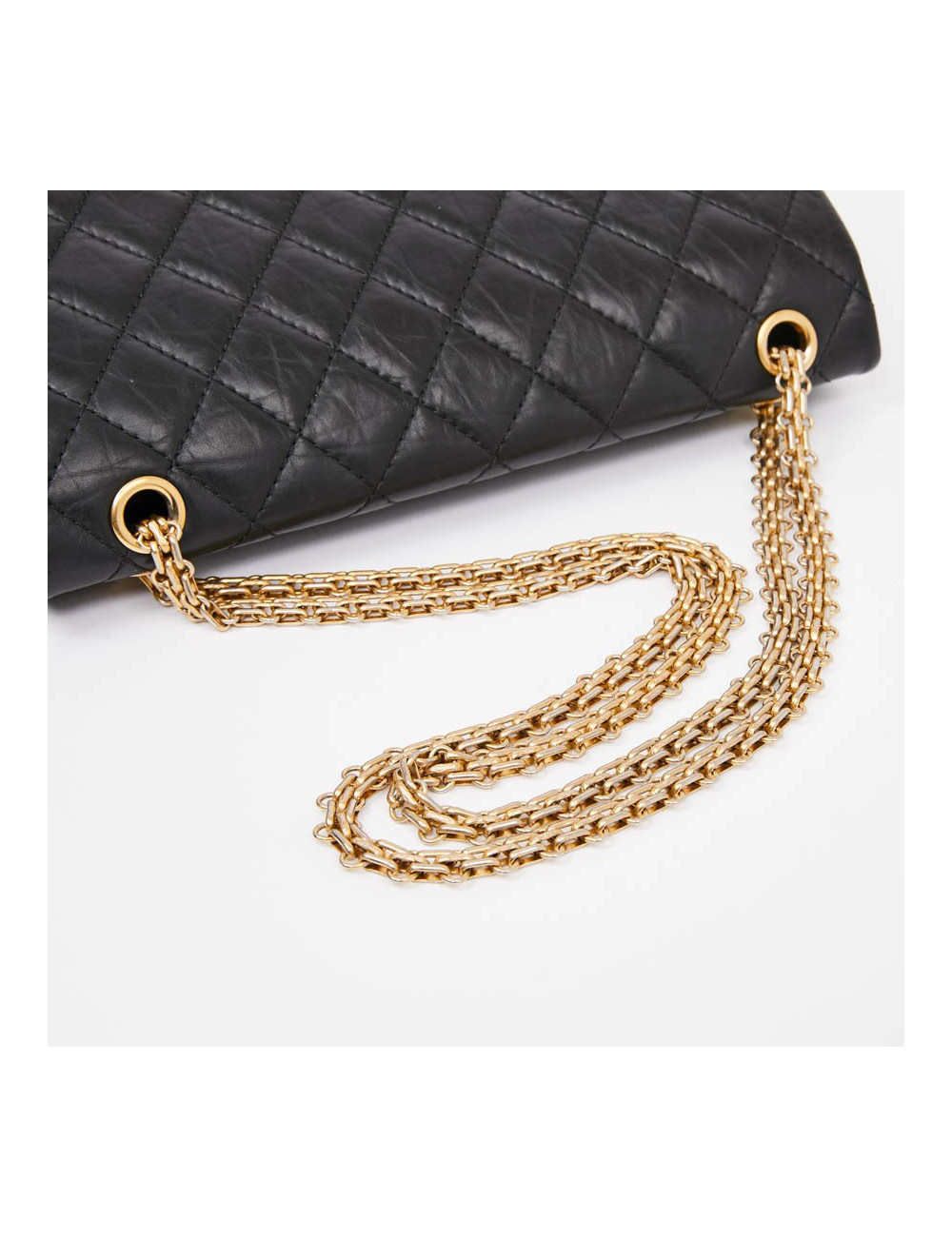 Sac CHANEL 2.55 cuir noir