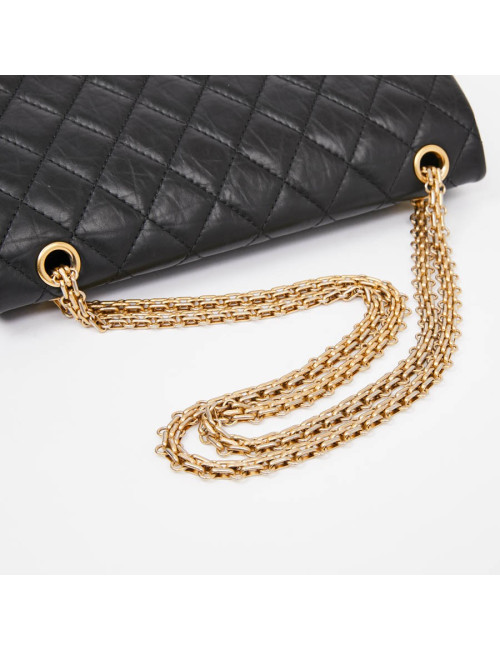 Sac CHANEL 2.55 cuir noir