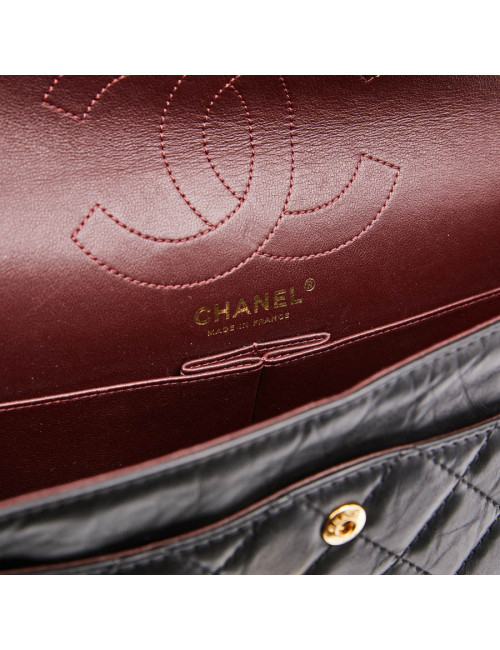 Sac CHANEL 2.55 cuir noir