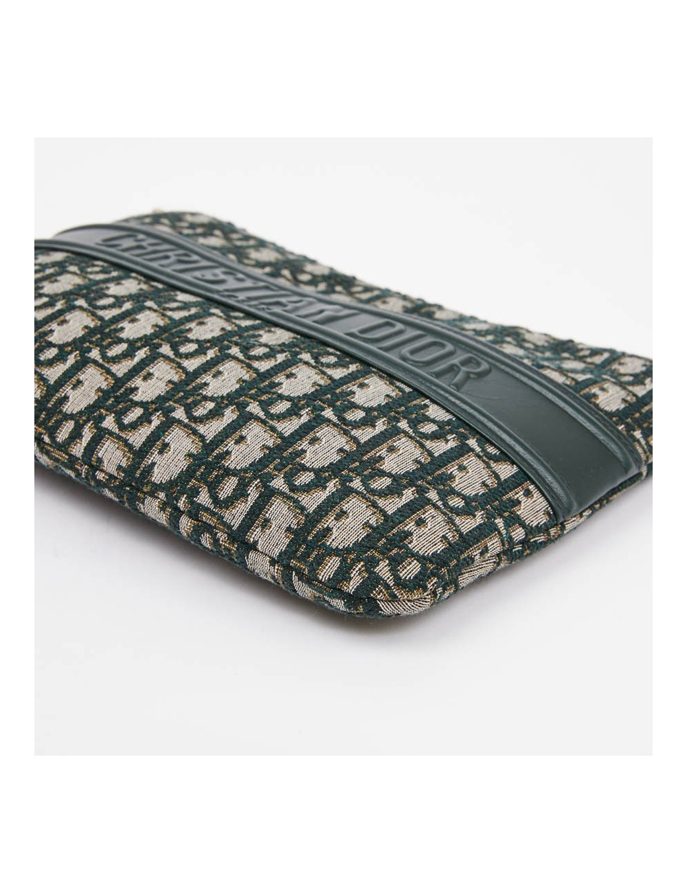 Grande Pochette DIOR toile monogramme verte