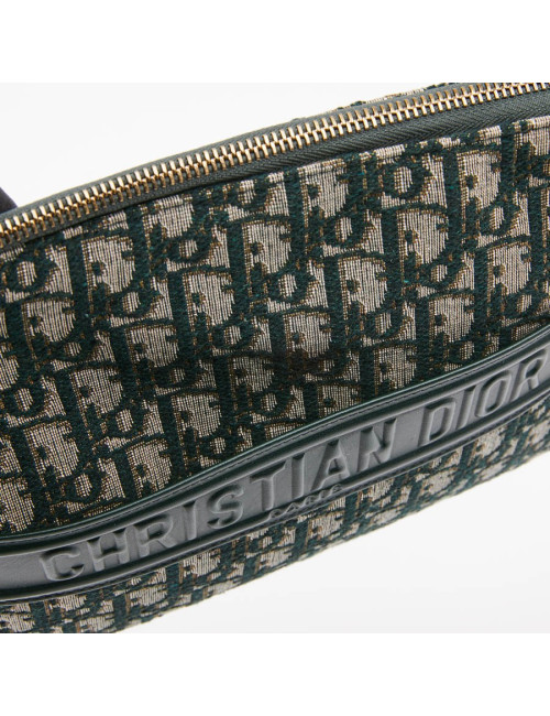 Grande Pochette DIOR toile monogramme verte