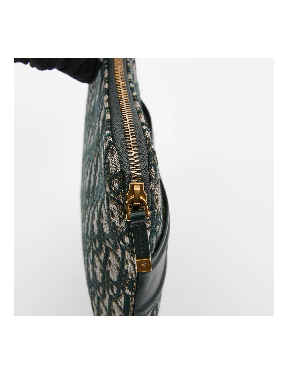 Grande Pochette DIOR toile monogramme verte