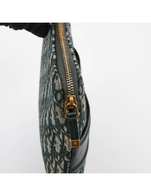Grande Pochette DIOR toile monogramme verte