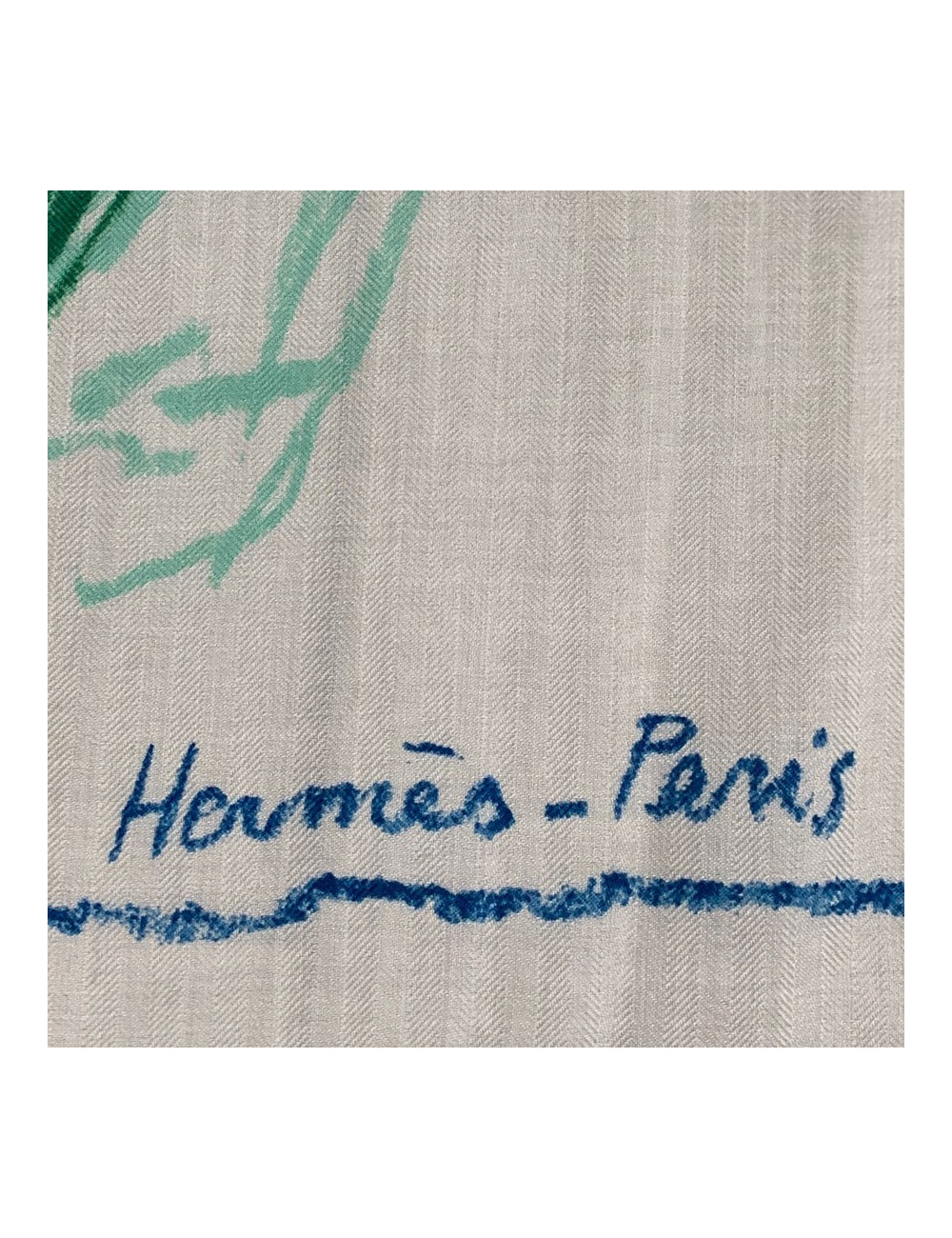 Châle HERMES "Pirouette au galop"