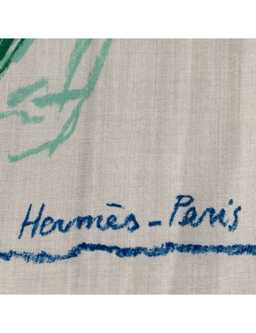 Châle HERMES "Pirouette au galop"