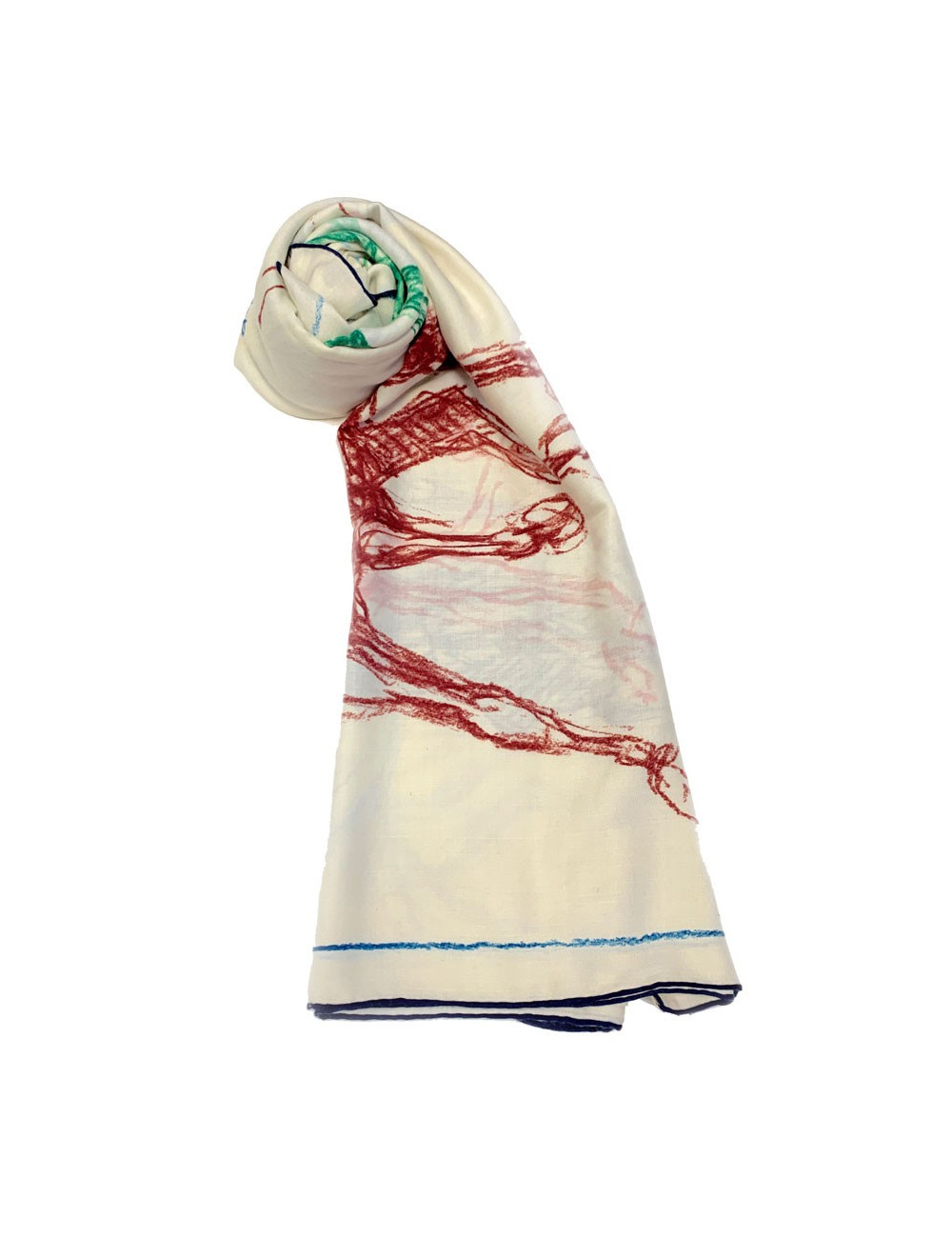 Châle HERMES "Pirouette au galop"