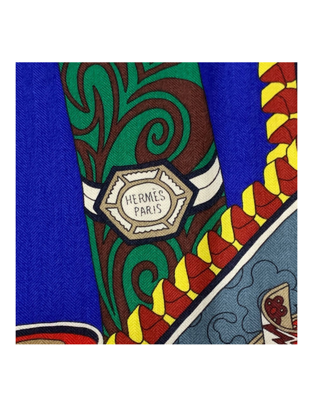 Châle HERMES "Les trésors d'un artis"