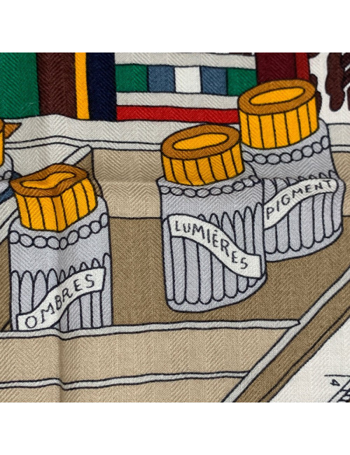 Châle HERMES "Les trésors d'un artis"