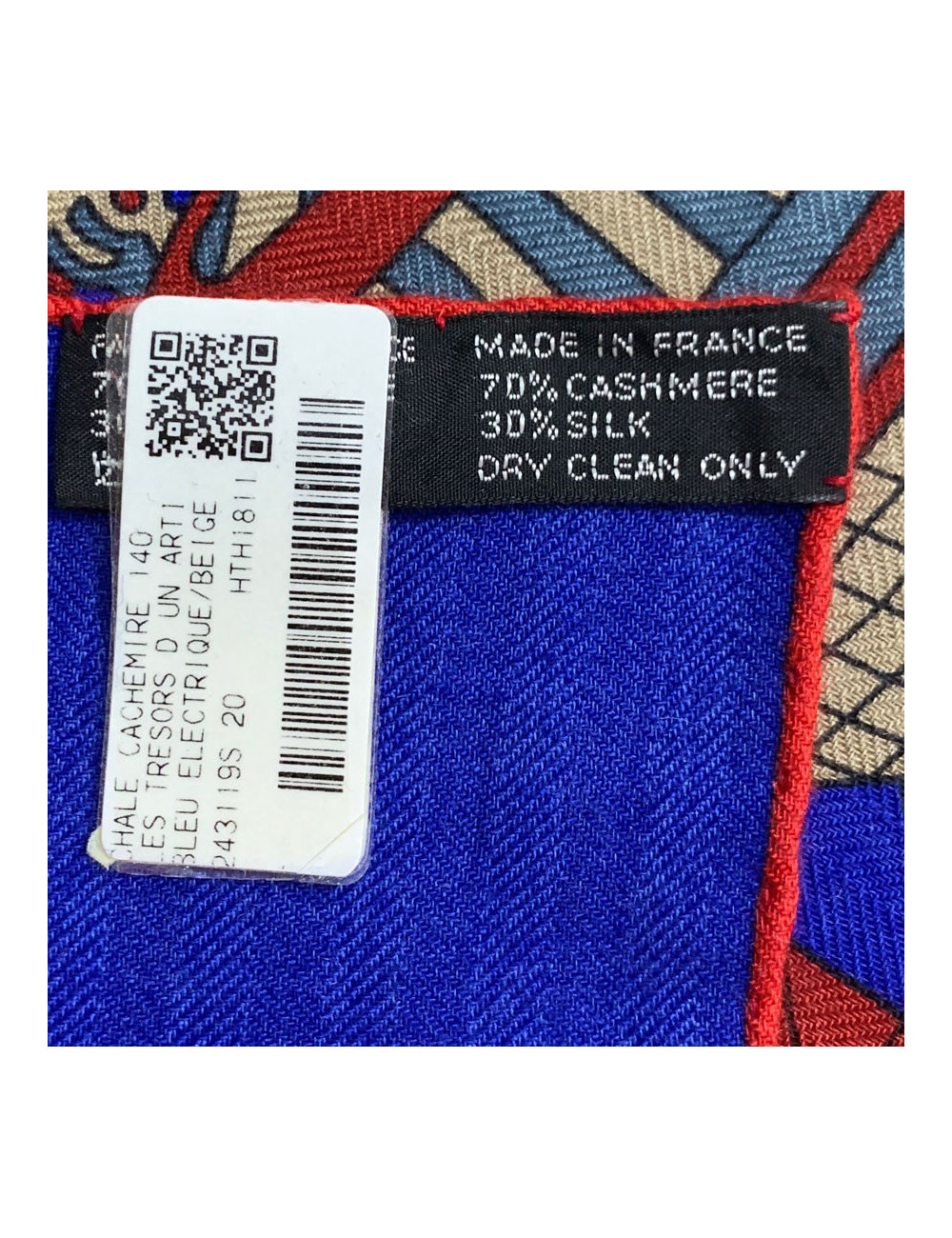 Châle HERMES "Les trésors d'un artis"